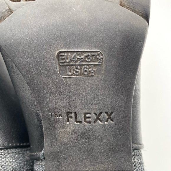 The Flexx Comfort Pull On‎ High Heeled Ankle Boots Booties Black Gray Size 6.5 - Picture 11 of 11